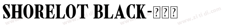 Shorelot Black字体转换 Shorelot Black字体转换